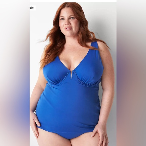 Swim Cacique V Wire Swim Tankini 44H - Picture 1 of 9